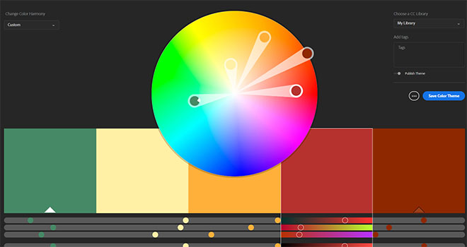 Adobe color wheel for your presentation