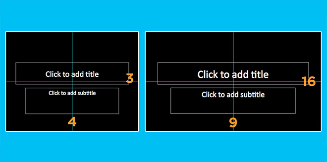 Presentation slide ratio, 4:3 ratio vs 16:9 ratio